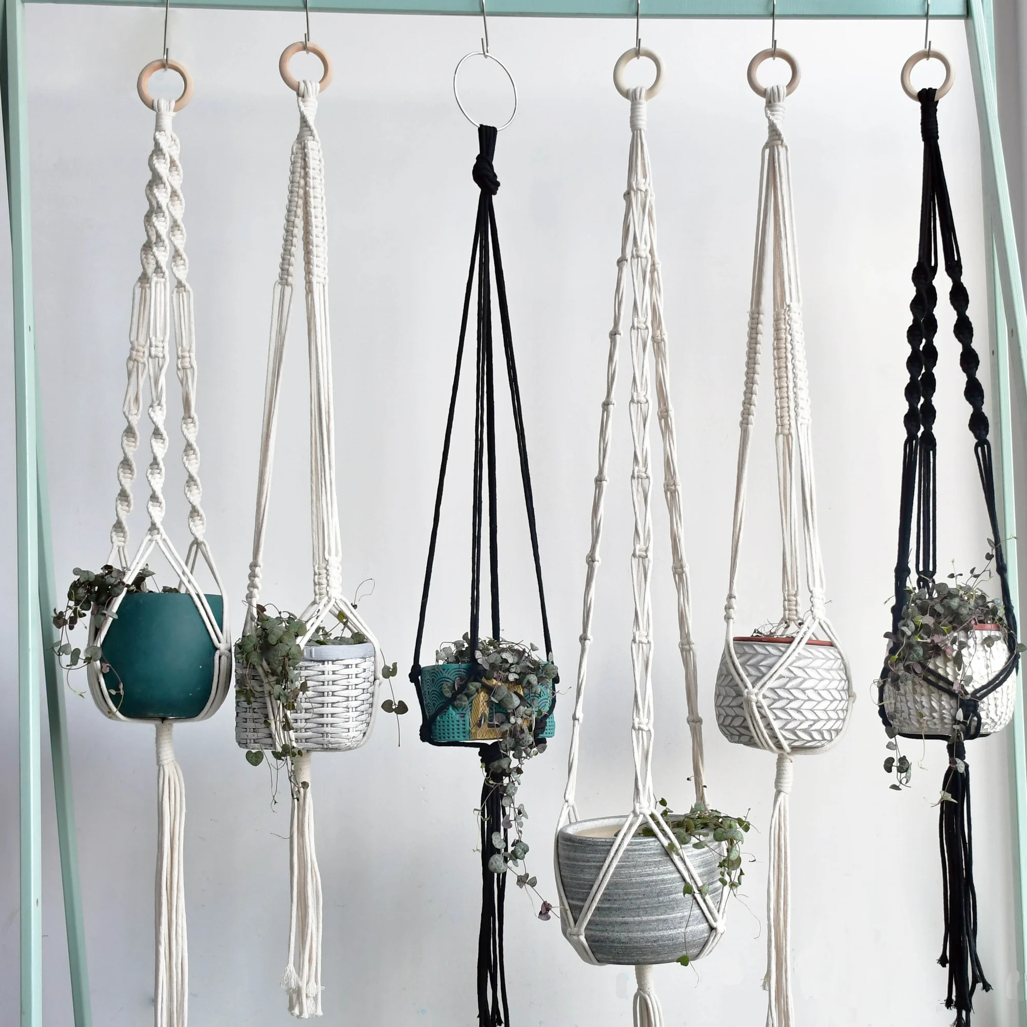 New arrival  100% handmade macrame plant hanger pot holder hanger for pot macrame hanger for plant hanger for flowerpot