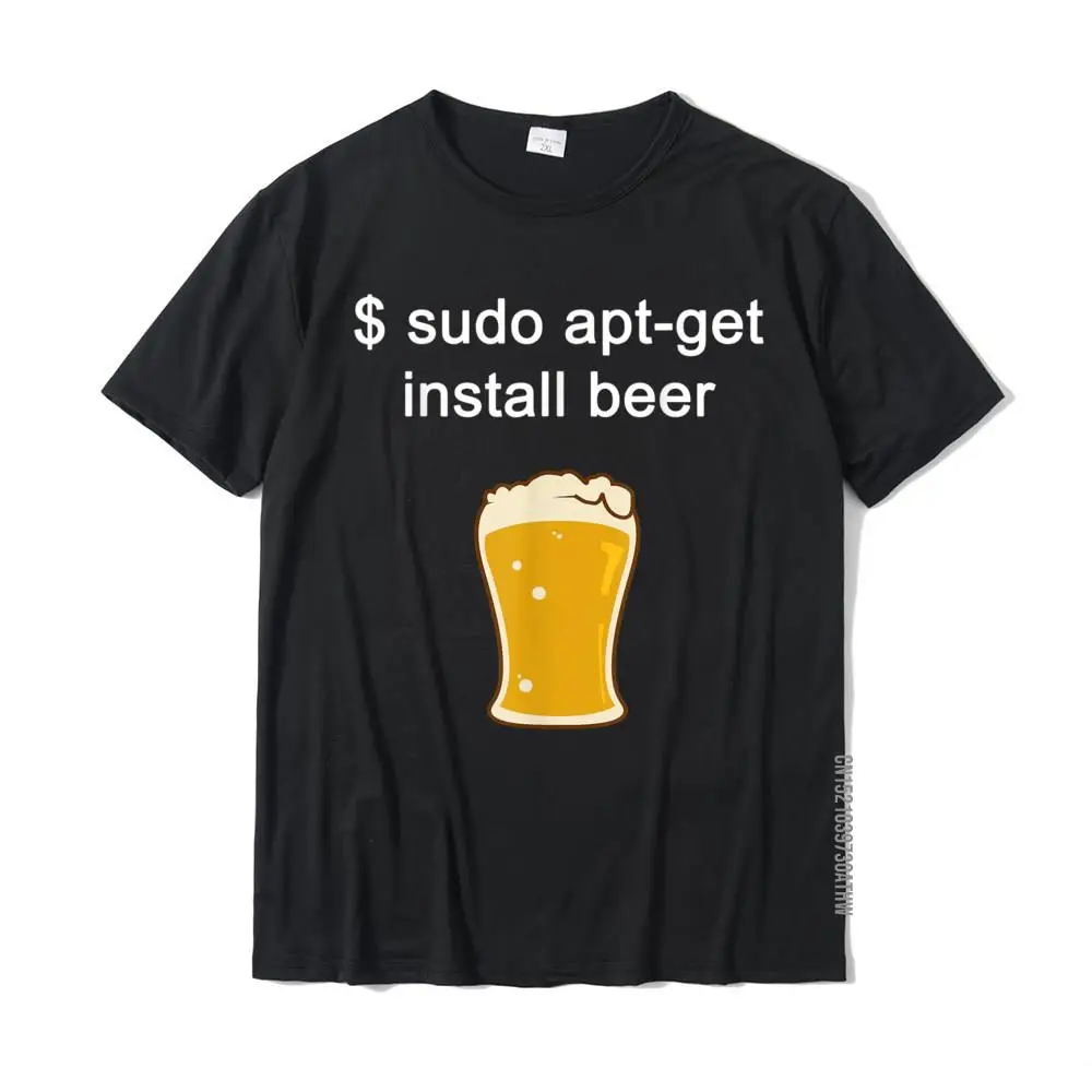Camiseta divertida de Sudo Apt Beer para Linux, camisa de programación de cerveza, Tops, Camisa de algodón ajuste Delgado, Normal para niño| | AliExpress
