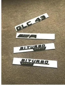 

Gloss Black GLC43 FOR AMG BITURBO 4MATIC Sticker Emblem Badge Package for GLC43