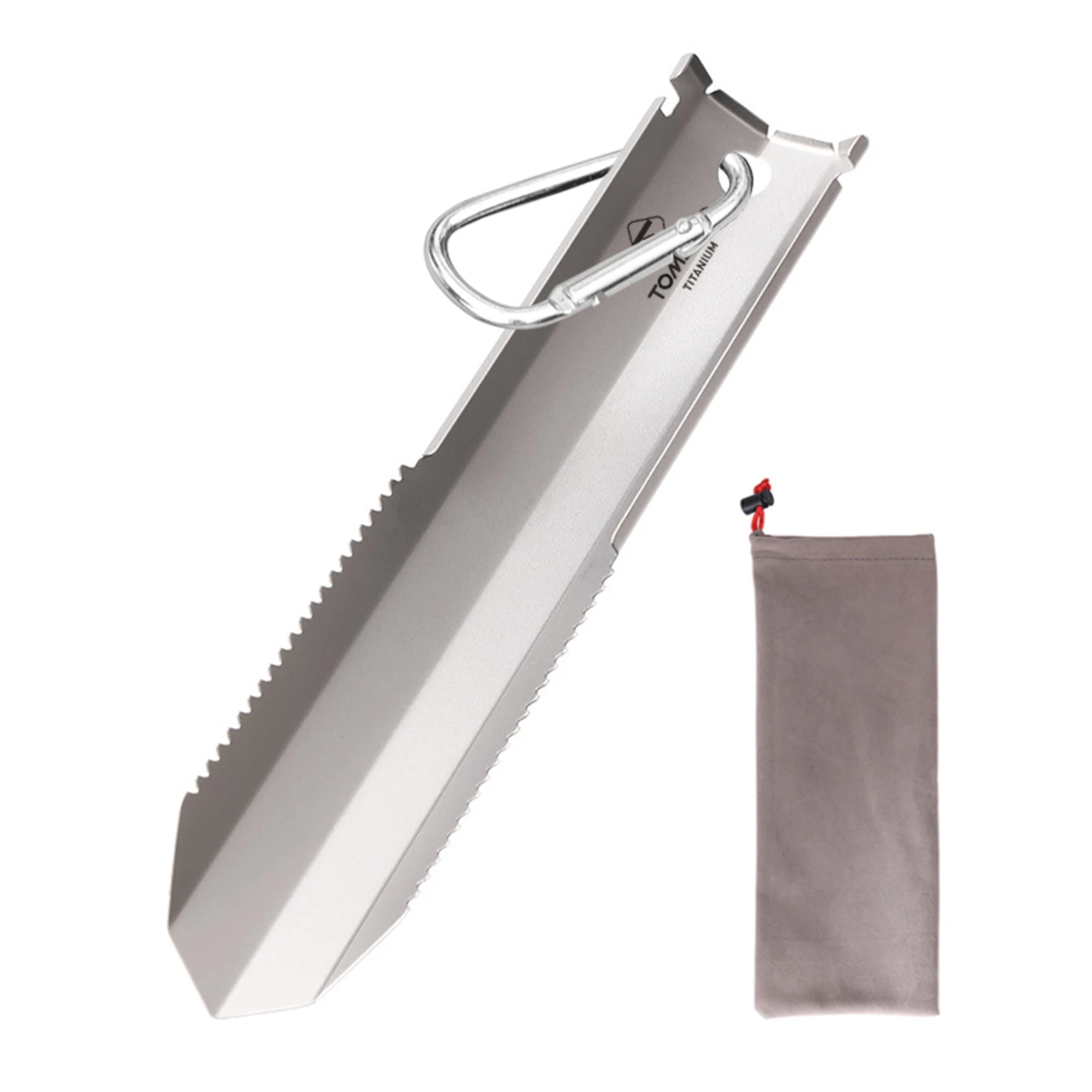 Pure Titanium Ultralight Backpacking Potty Trowel Outdoor Compact Poop Sho SA 