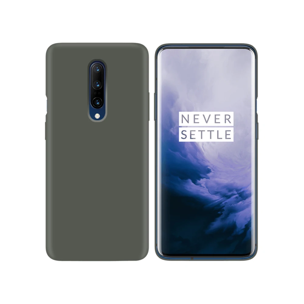ArmyGreen Для OnePlus 7 Pro Чехол жидкий силиконовый Мягкий противоударный чехол для OnePlus 7T Pro Чехол TPU полная защита для Oneplus 6 6T чехол - Цвет: ArmyGreen