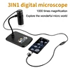 1000X 3 in 1 USB Digital Microscope Type-C Electronic Microscope Camera 8 LED Magnifier Adjustable Magnification with Stand 2