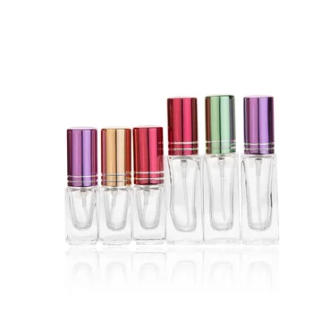 

1Pcs 2.5ml-9ml Portable Glass Perfume Bottle reusable perfume Aluminum Atomizer Empty Cosmetic Container New case for traveler