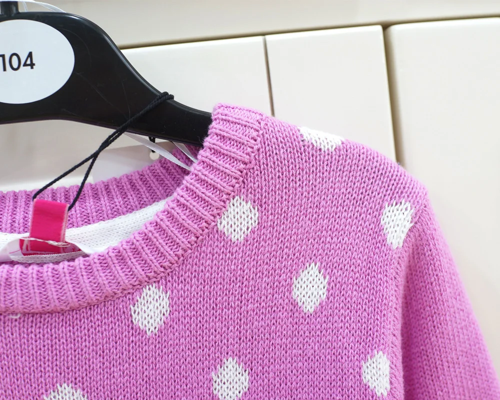 

Girls Big Picture Bear Chun Cotton Thread Pullover Sweater