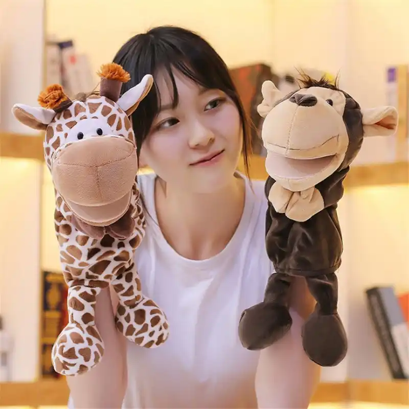 赤ちゃん動物ハンドパペットぬいぐるみ手袋象ぬいぐるみおもちゃの人形の物語 伝える手指誕生日のおもちゃ子供のギフト Puppets Aliexpress