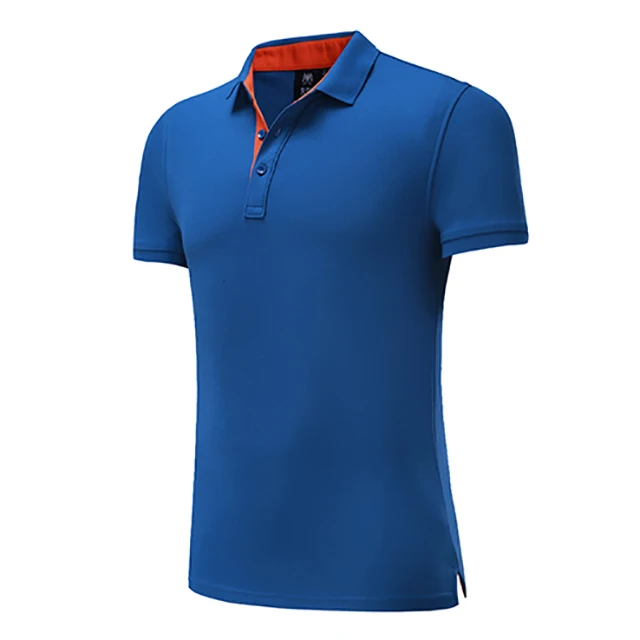high quality Men Polos Shirt Summer badminton Sport T Shirts golf clothing Sports Short Sleeve Breathable tennis t shirt polos - Цвет: sapphire