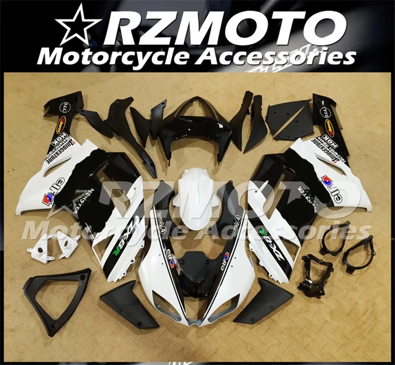 Мотоциклетный обтекатель abs Подходит для Kawasaki ZX6R 636 ZX-6R 2007 2008 корпусные детали пресс-форм Магазин № 0286