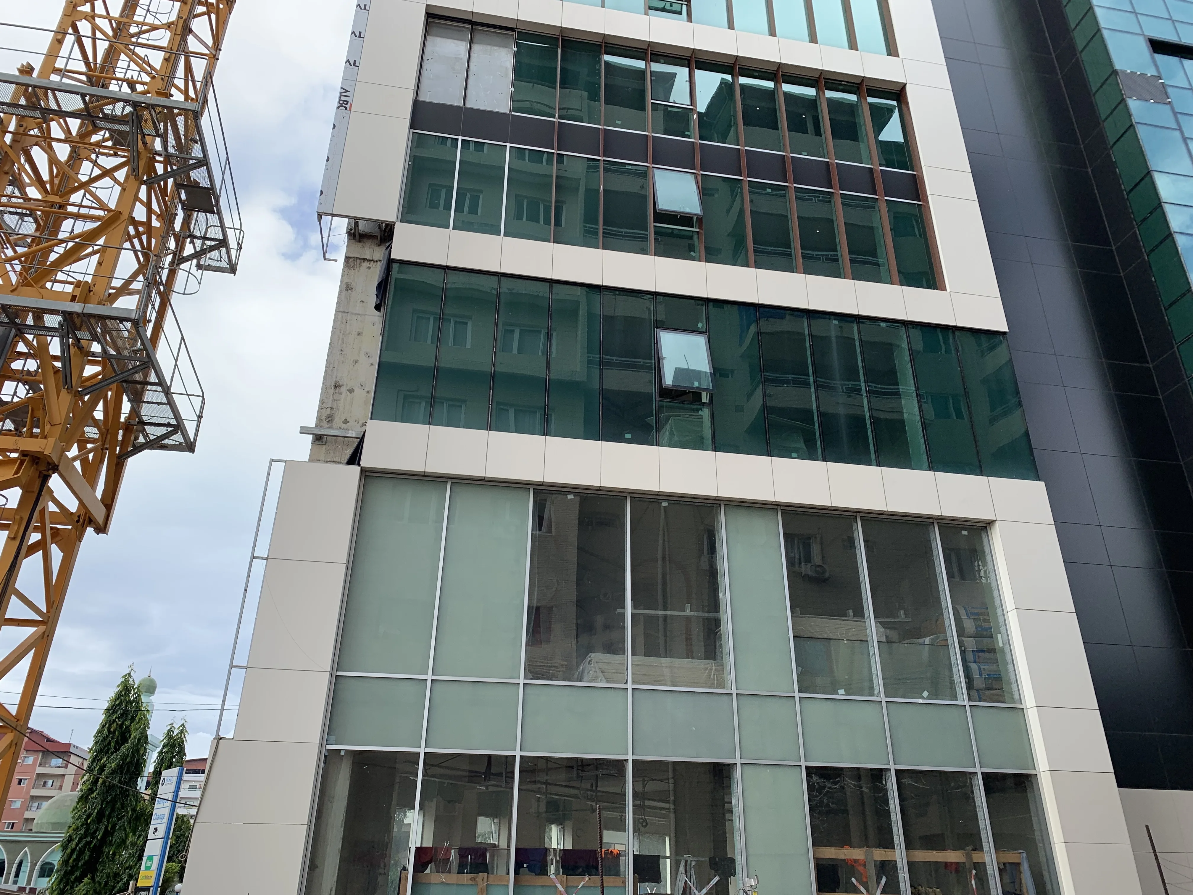 aluminium Curtain Wall Building Material Full Glass Curtain Wall