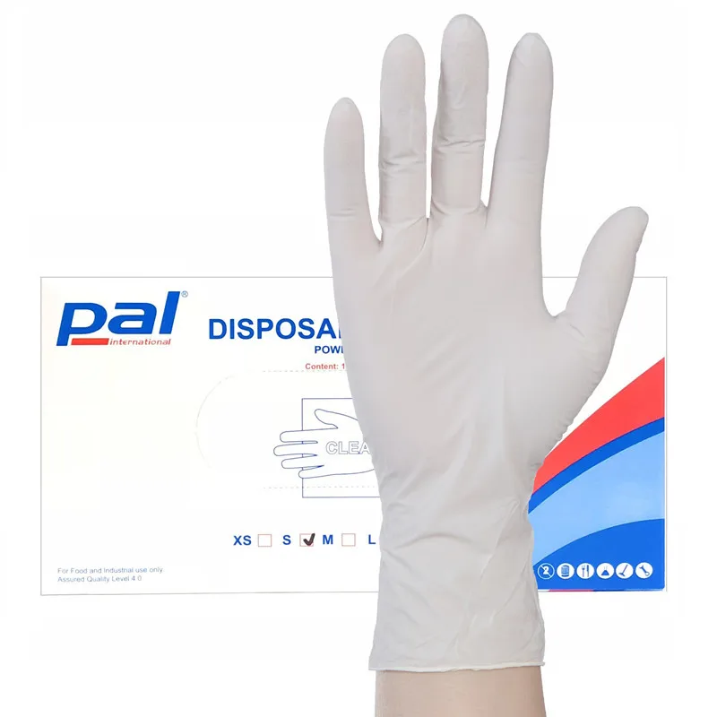 

100pcs/pack Latex high elasticity PVC inspection Protective gloves gloves Anti Virus Influenza