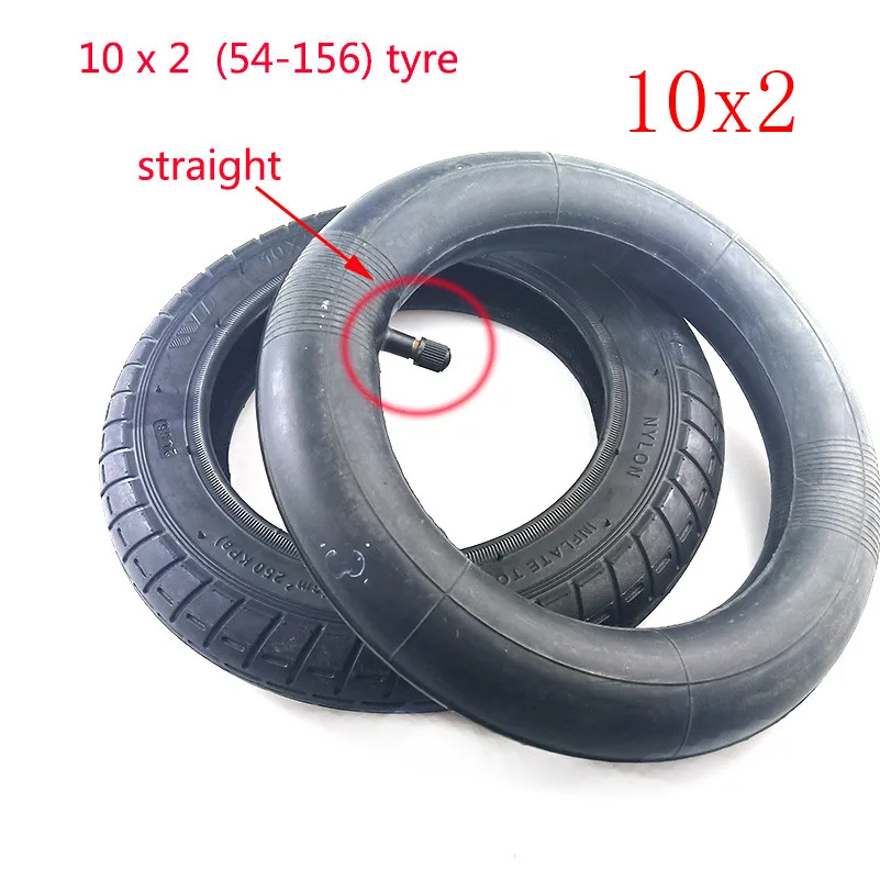 inner and outer tire Новейшая 10x2 инфляционное колесо внутренняя камера колеса 10 дюймов Xiaomi Mijia M365 шина для электроскутера 10*2(54-156) Пневматическая шина - Цвет: inner and outer tire