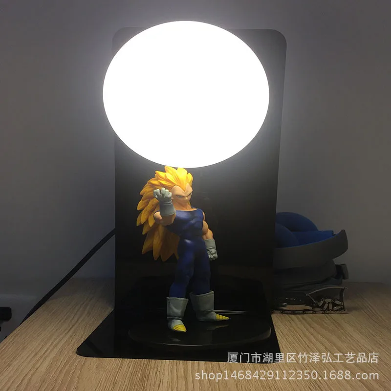 Аниме Dragon Ball Sun Wukong Garage Kit Креативный светодиодный светильник Настольная лампа для защиты глаз светящаяся игрушка креативный Сияющий