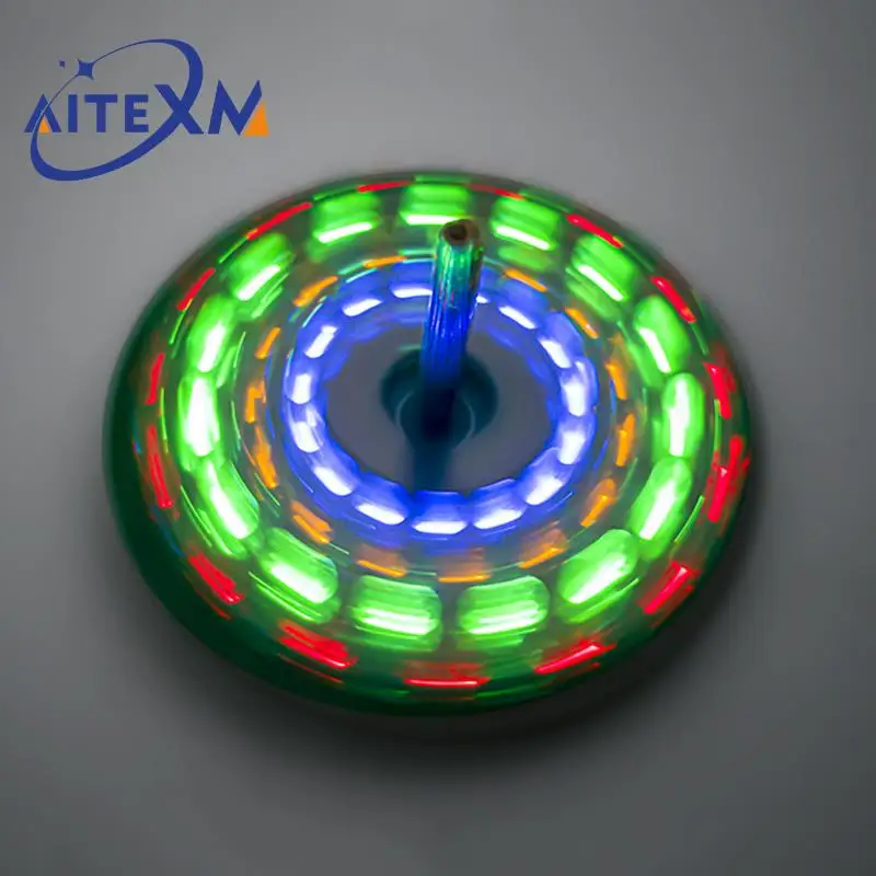 Diy Electronic Kit LED Gyro Welding Kit Rotating Lantern Inline Components (without Battery)