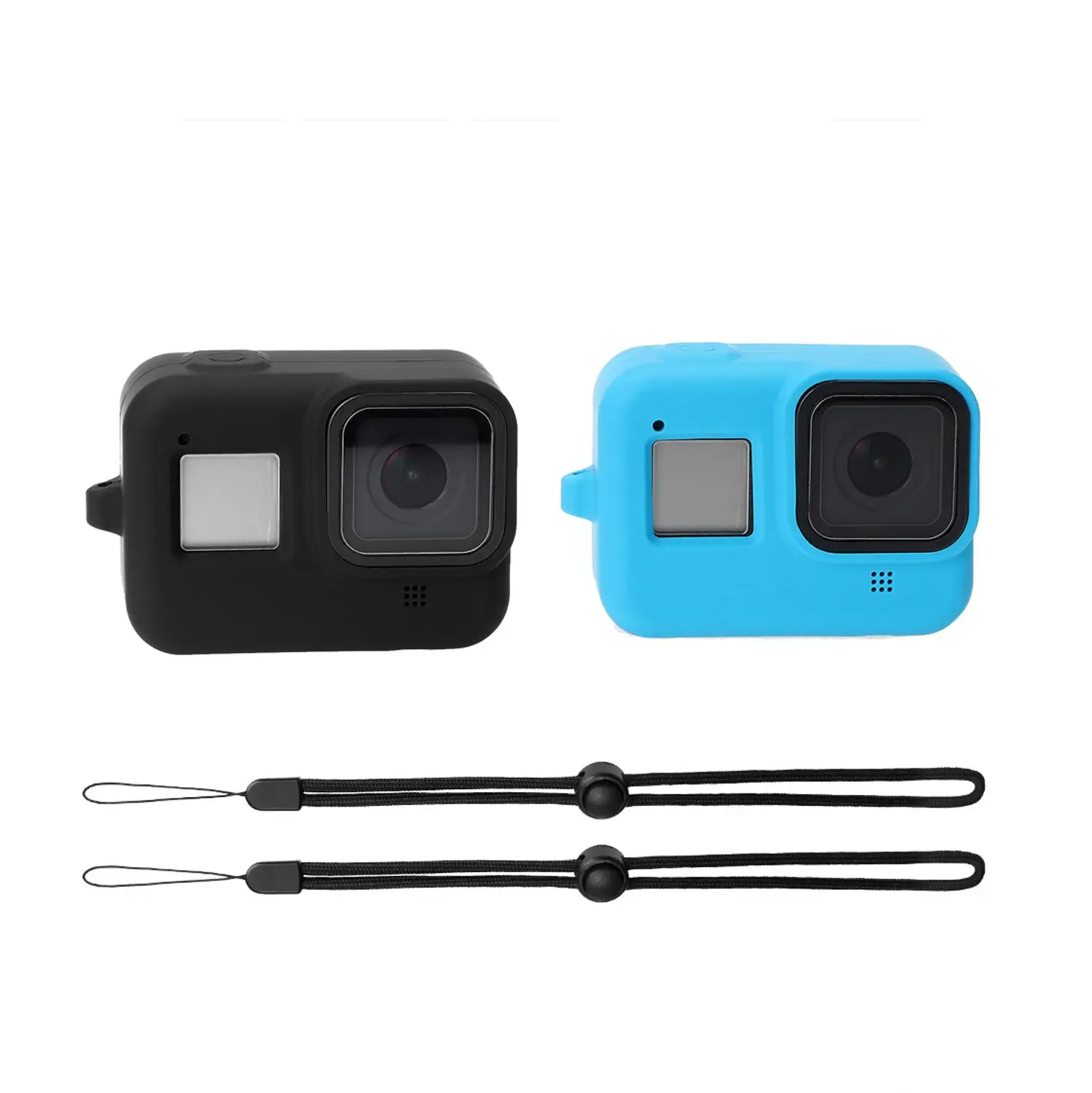Мягкий силиконовый чехол для Gopro Hero 8 черный защитная упаковка полный аксессуары