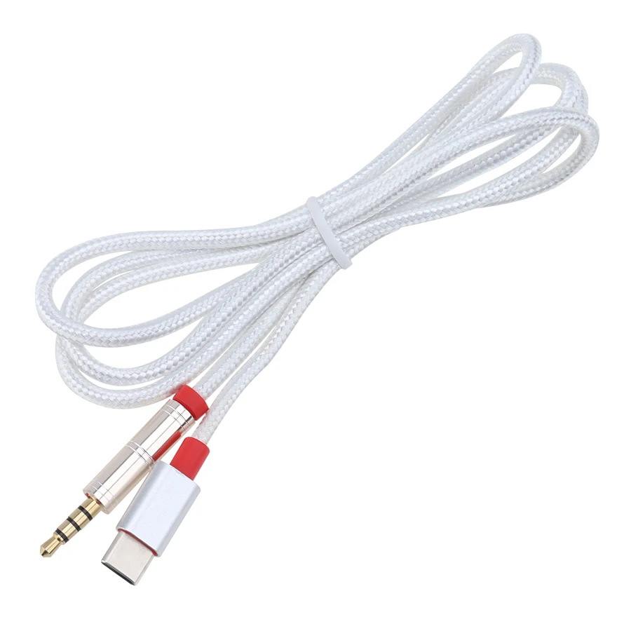 USB Type C To 3 5mm Male Headphone Aux Audio Cable Type C to 3 5 Jack Adapter for Samsung Huawei Oneplus Xiaomi 2000pcs