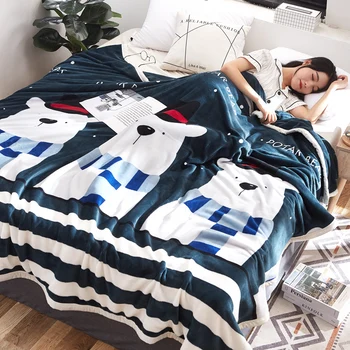 

New Luxury Light And Warm Blanket Reverse Minky Fleece, 150*180cm/180*200cm/200*230cm Winter Sofa Throw Blanket CF