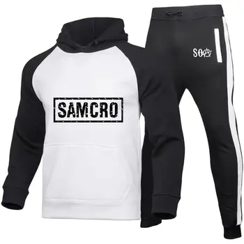 

New Hot TV SOA Sounds of Anarchy Cosplay Costume Men Hoodie SAMCRO Prints High Quality Cotton Men Hoodie Sportswear