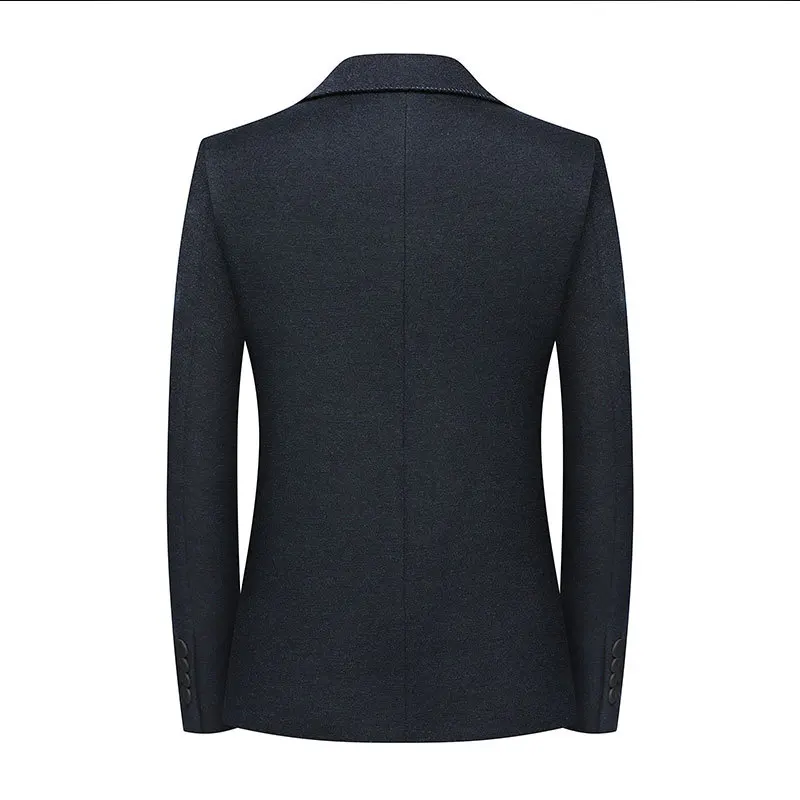 2019 Europe Winter Men Blazers Wool Solid Blue Smart Casual Blazer Jacket Male Slim Fit Fashion City Suit Regular Coats Costume 2019 Europe Winter Men Blazers Wool Solid Blue Smart Casual Blazer Jacket Male Slim Fit Fashion City Suit Regular Coats Costume