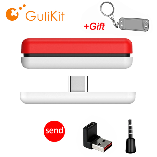 NS07 Route Air Wireless Bluetooth Audio Receiver transmitter Adapter USB-C with Microphone For Nintendo Switch PS4 PS5