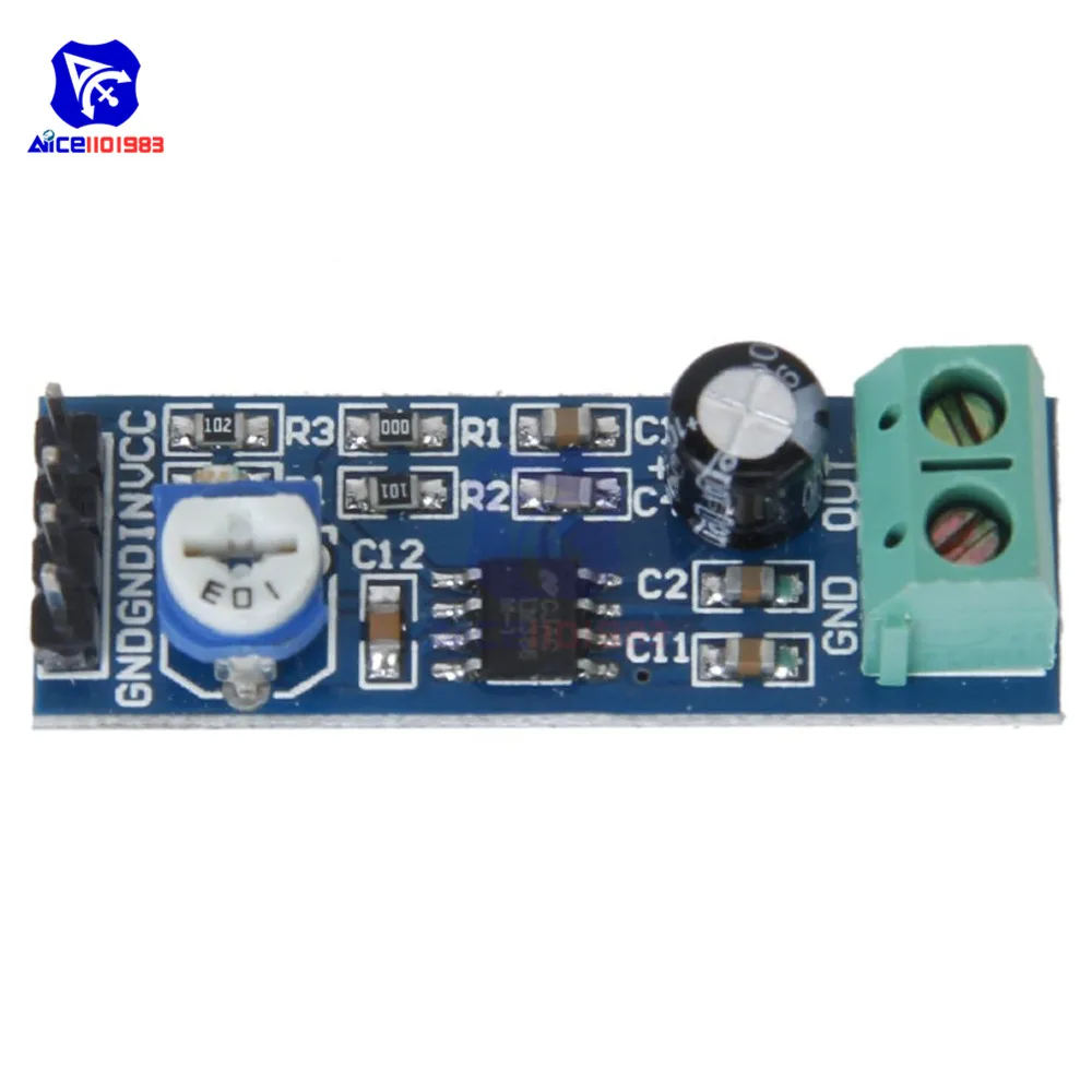 Diymore LM386 супер аудио усилитель 20X/200X усиление Mono Amplificador модуль|Интегральные схемы|