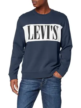 

Levi's sweatshirt, blue (Logo Colorblock Crew Dress Blues/White 0000), X-Large men