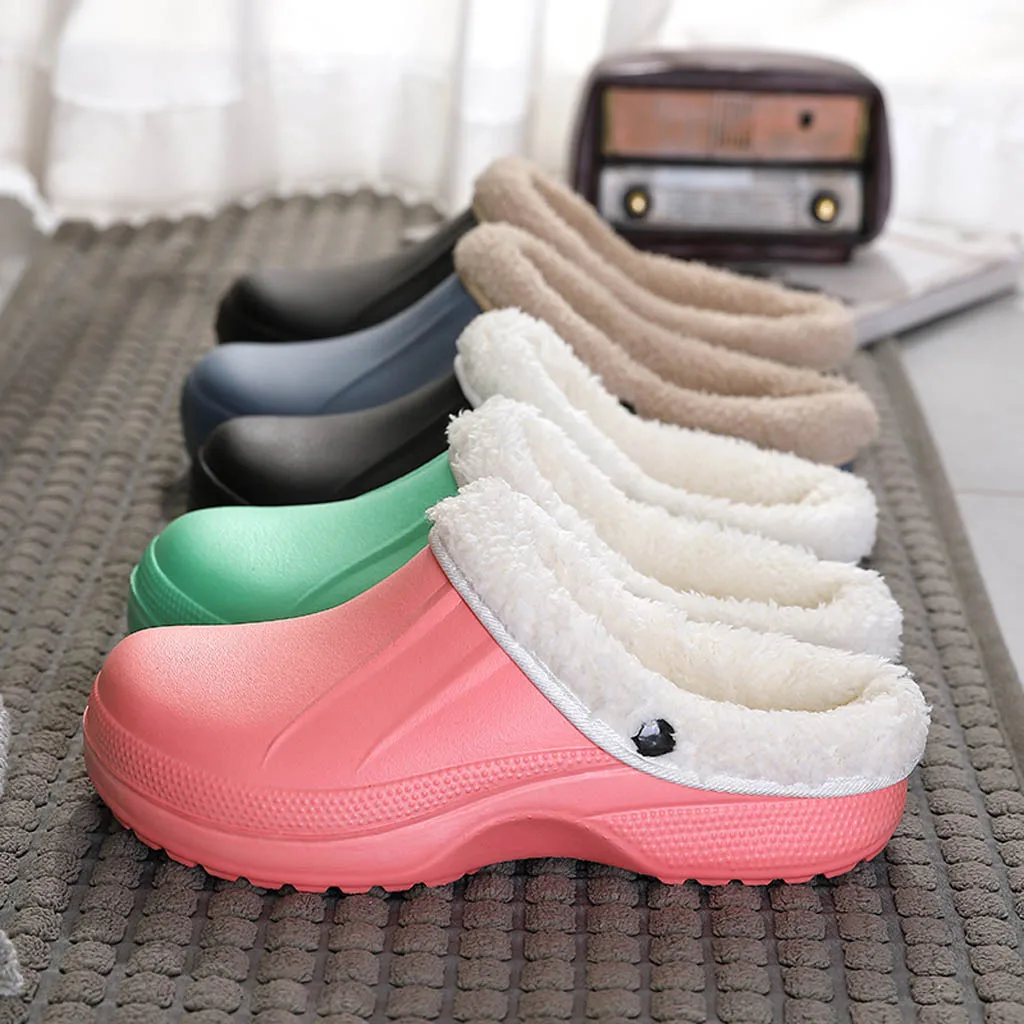 clogs with fur lining