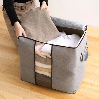 

Non-woven Fabric Quilt Storage Bag Collapsible Plus Size Container Home Storage Organizer Blanket Clothing Storage Bags