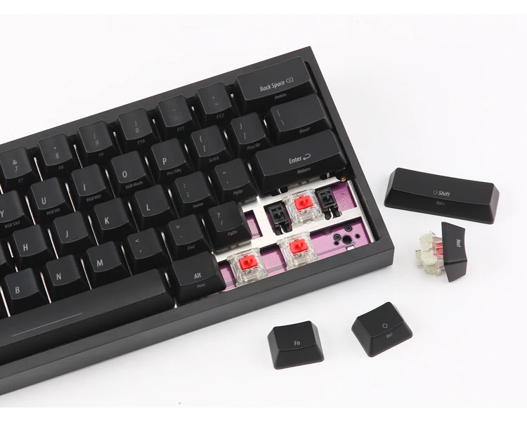 KBDfans DZ60RGB ANSI горячая замена DIY комплект без колпачков для настройки механической клавиатуры