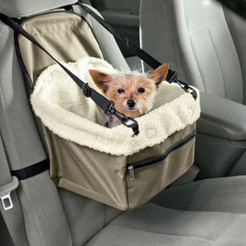 

2 in 1 Pet Dog Carrier Car Seat Cover Folding Hammock Winter Warm Safe Carry House Washable Carrier Basket for Dogs Pet Supplies