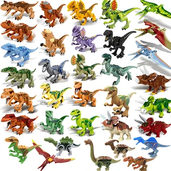 

8pcs/set Jurassic Dinosaur Animals Park DIY Blocks Dinosaurs Tyrannosaurus Rex Models Building Block Kids Toys Gift