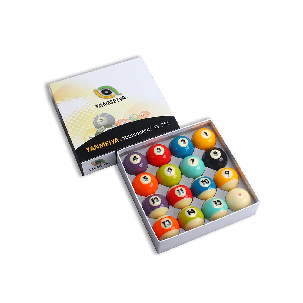 Billiard Pool Ball Tournament Quality Full Size Number Ball Set 16 Balls 2-1/4" 57mm