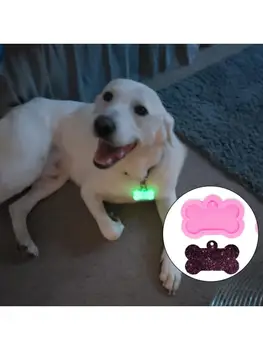 

Shiny Tag Label Dog Bone Keychain Silicone Mold Crafts Crystal Epoxy Resin Mold XXFB