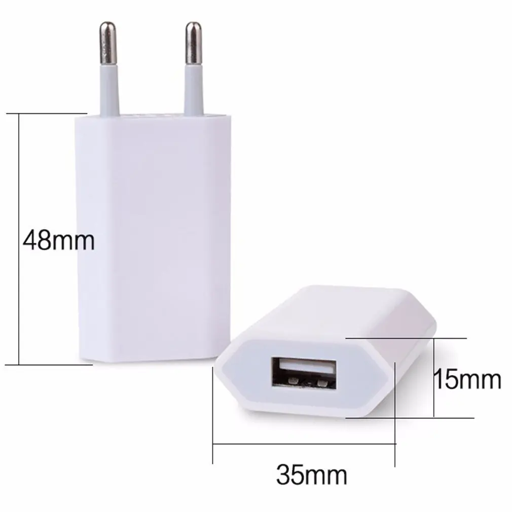USB chargeur mural chargeur adaptateur 5V 1A Port USB simple chargeur  rapide prise Quick Charger Socket Cubet For IPhone - AliExpress
