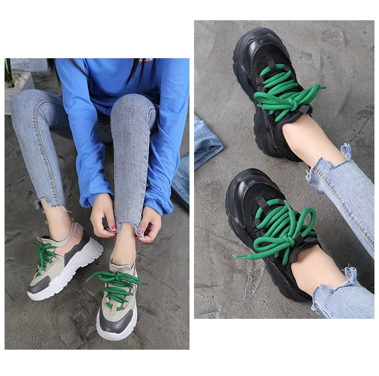 Fujin/сезон весна-осень; женская повседневная обувь; Прямая поставка; удобная обувь на платформе; женские кроссовки; Chaussure Femme