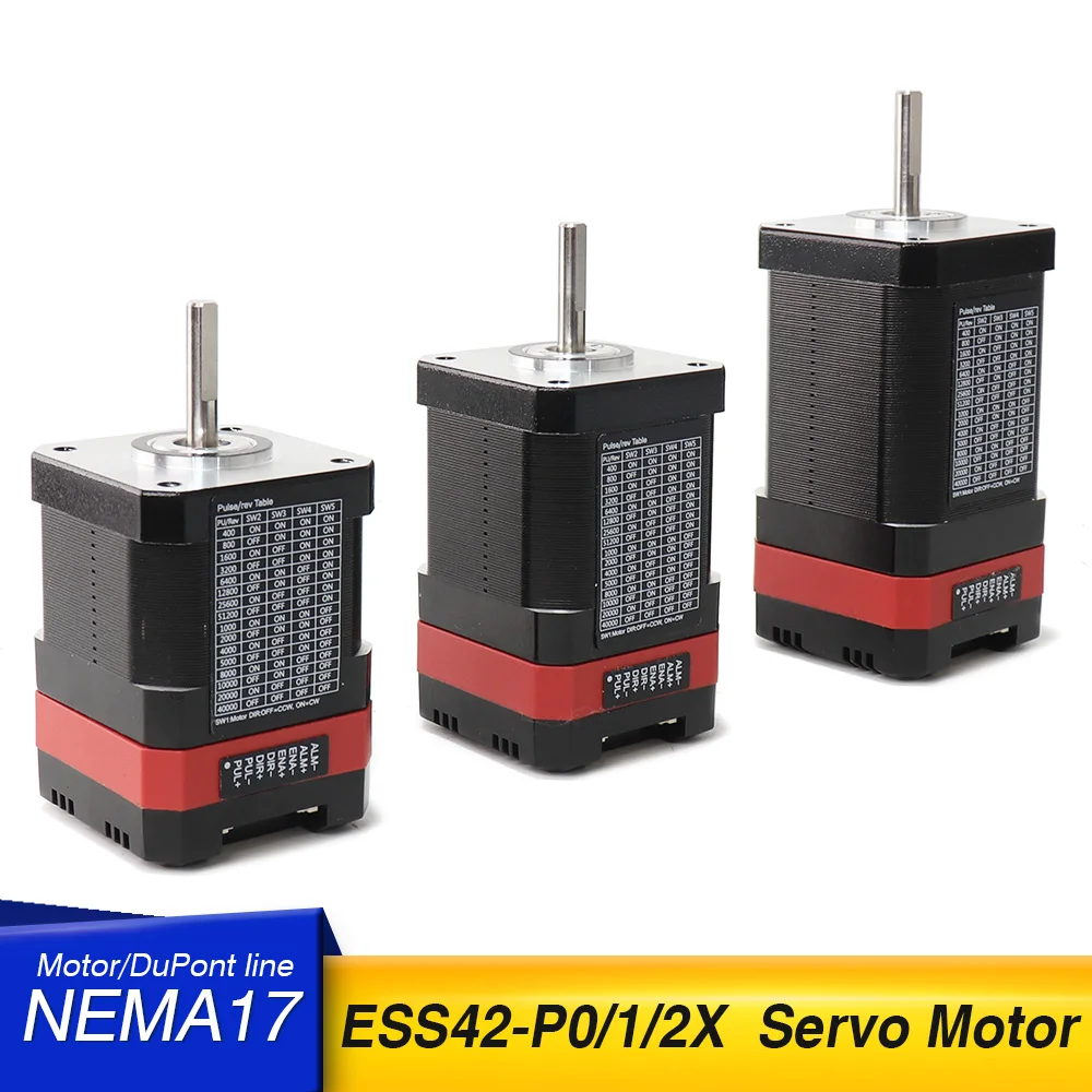 

ESS42-P0X-40MM 0.41 0.53 0.71 N.m 2.0A Servo-stepper motor 40 48 60mm Closed loop Integrated Stepper servo motor with driver