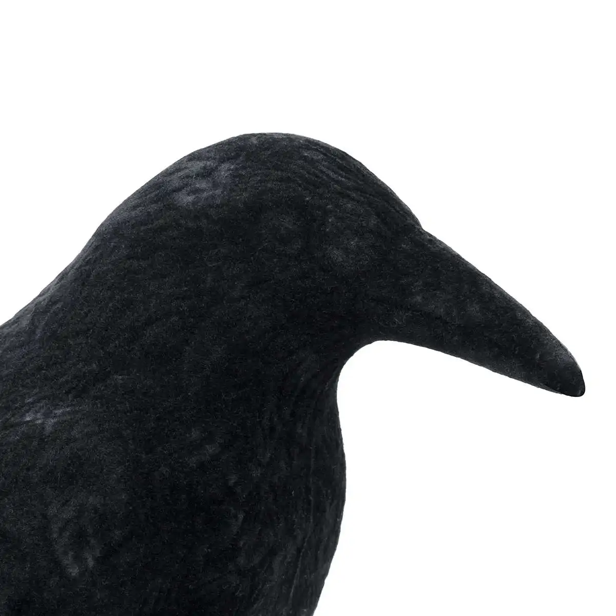 Flocking Crow Hunting Decoy Scare Scarecrow Realistic Garden Yard Bird Repeller Waterproof Decoration Supplies Scarer