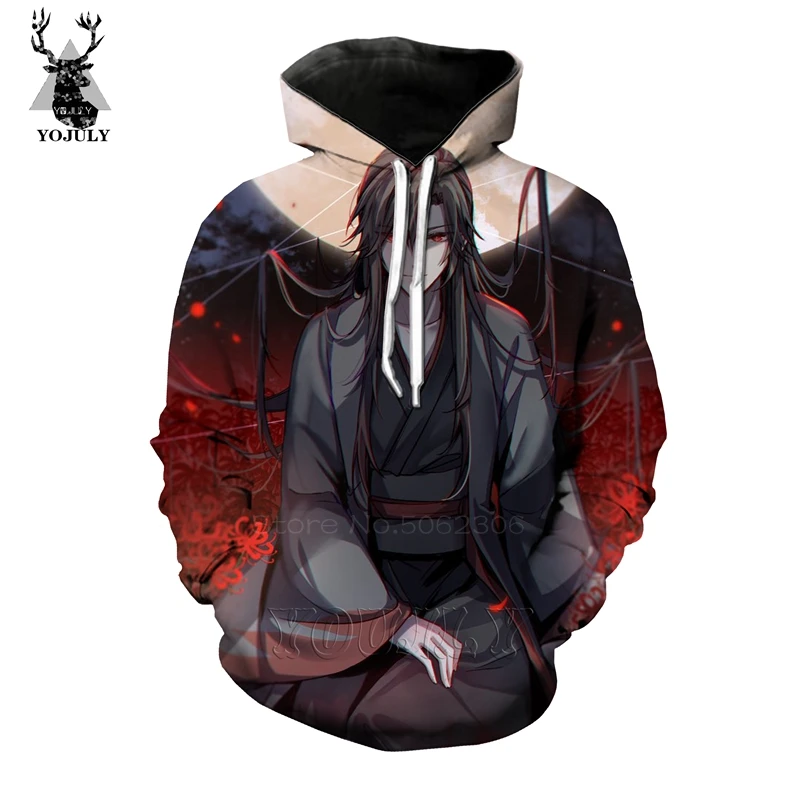 Grandmaster of demonic cultivation толстовки off white мужские Mo Dao Zu Shi wei wuxian 3d принт Аниме Толстовка Хип Хоп Уличная одежда