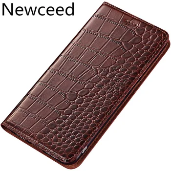 

Crocodile pattern genuine leather card slot holder case for Google Pixel 4 XL flip case for Google Pixel 4 holster cover case