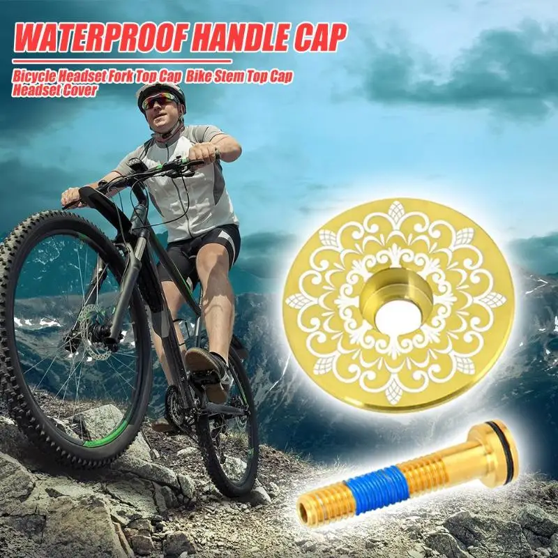 Titanium Alloy Mountain Bike Handlebar Stem Cap Bowl Cover with Bolts Suit