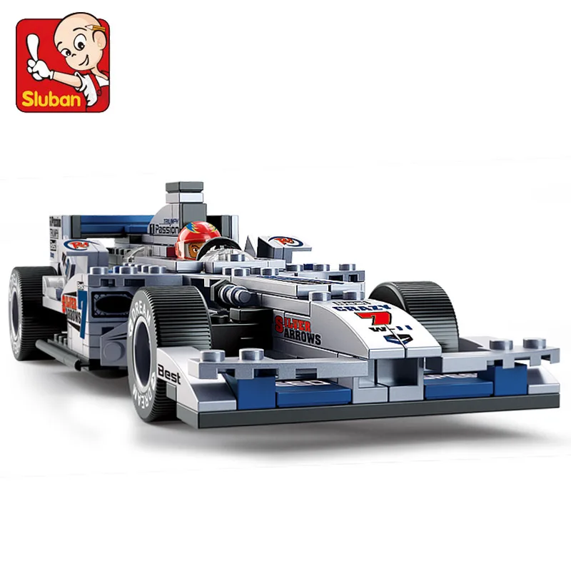 Конструктор скоростные чемпионы SLUBAN F1 автомобиль с формулой Наборы кубиков