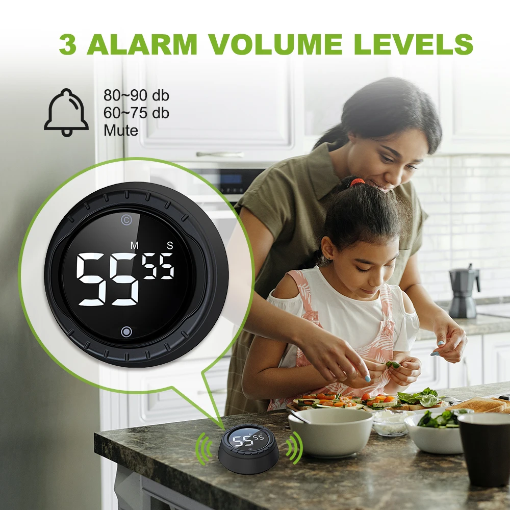 Baldr cozinha digital lcd temporizador contagem regressiva magnética para baixo 99 minutos cozinhar alarme