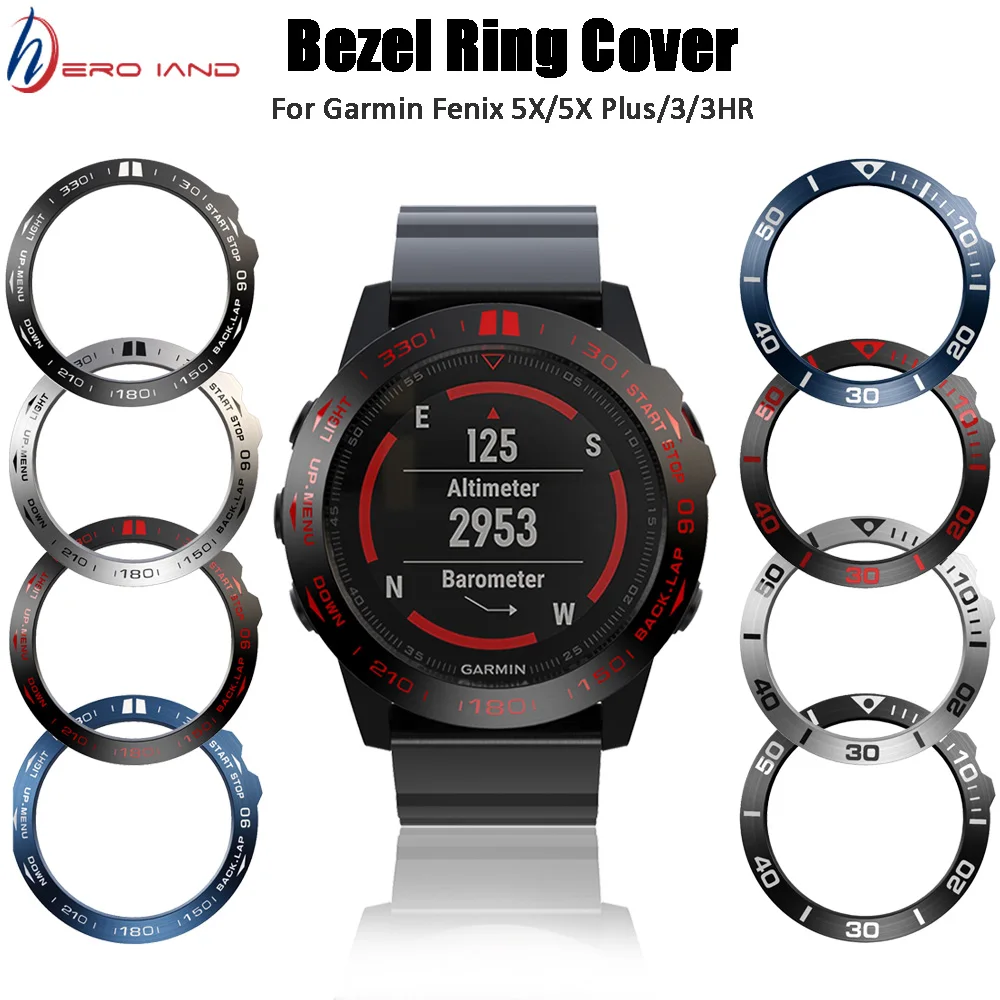 Клейкая Крышка для часов металлический чехол с защитой от царапин Garmin Fenix 5X /5X Plus