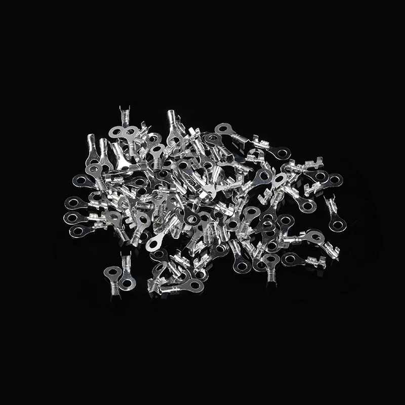 100 Terminali Ad Anello Non Isolati Calibro 18 AWG - Foto 13