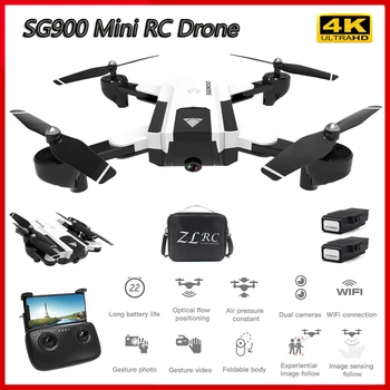 

SG900 Mini RC Drone with Camera 4K Optical Flow Positioning Gesture Photo Video Image Follow RC Quadcopter 22mins Flight Time