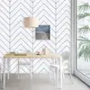 HaoHome White and Black Geometric Contact Paper Black Stripes Peel and Stick Wallpaper Modern Removable Self Adhesive Wall Paper ► Photo 3/6