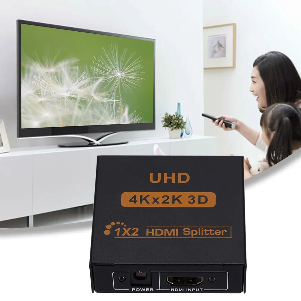 3D 4K* 2K Full HD 1080p 1X4 Переходник HDMI разветвитель 4 порта концентратор ретранслятор усилитель конвертер для HDTV адаптер