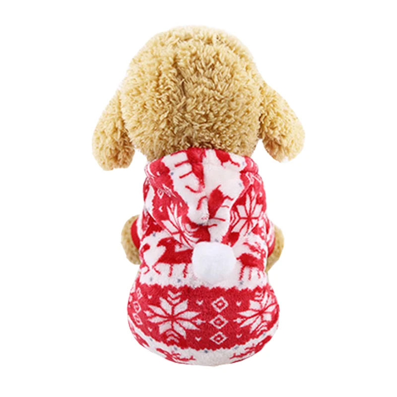 Рождественская зимняя одежда для собак, комбинезон для собак, пижама, хлопковое пальто для собак, куртка для щенков, Одежда для питомцев, костюм для собак, Ropa Perro - Цвет: 2
