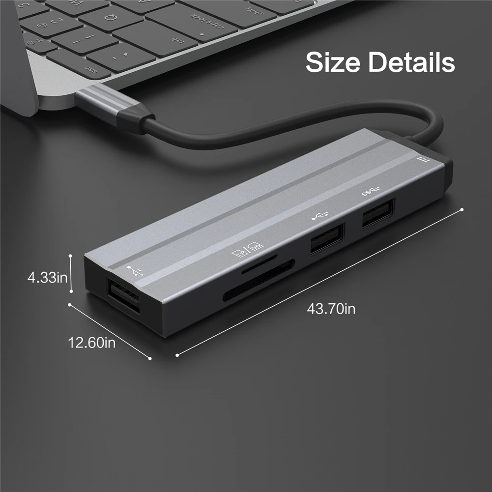 Usb-хаб USB C к HDMI USB 2,0 SD/TF кард-ридер адаптер для MacBook samsung Galaxy S9/Note 9 huawei P20 Pro type C USB 3,0 концентратор