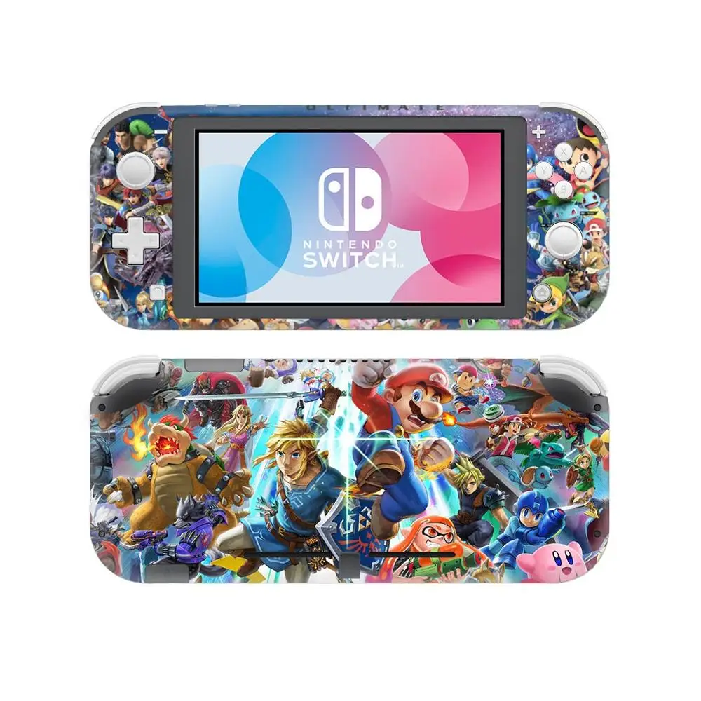 Super Smash Bro'S Skin Наклейка для Nintendo Switch Lite консоль Joy Con контроллер протектор