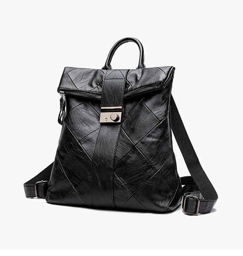 Оптовая продажа, женская сумка 2019, новый стиль, модный рюкзак из овчины, женский корейский стиль, универсальный замок, рюкзак, дорожная сумка