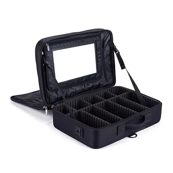 

Portable Storage Partition Cosmetic Bag Multi-function Portable Cosmetic Case Large Double-layer Tattoo Nail Tool Cosmetic Box